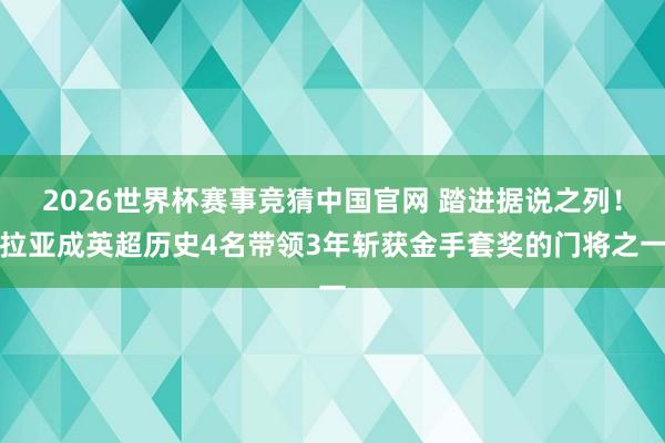 2026世界杯赛事竞猜中国官网 踏进据说之列！拉亚成英超历史4名带领3年斩获金手套奖的门将之一